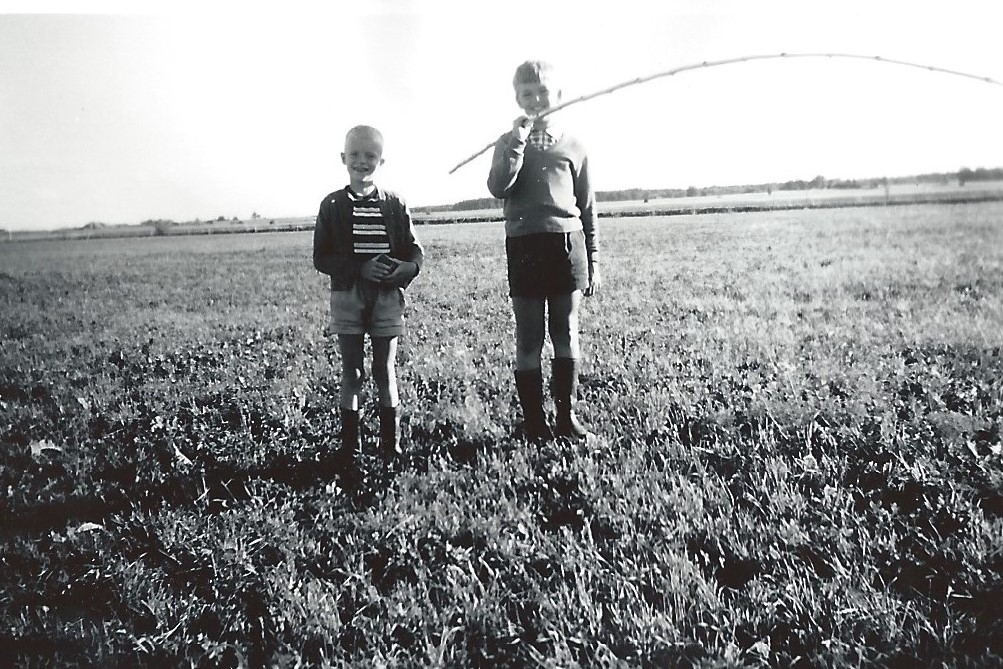 Lennart och Anders efter mete
